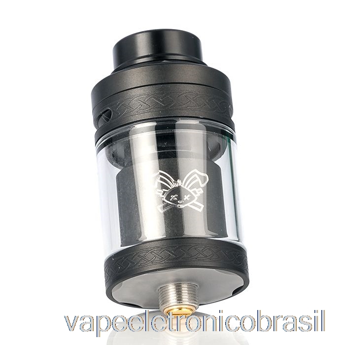 Vape Recarregável Hellvape Dead Coelho V2 25mm Rta Preto Fosco (logo Branco)